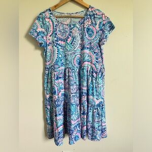 Lilly Pulitzer Geanna Short Sleeve Dress, Size M